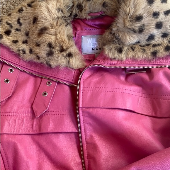 Pink Wilson’s Leather’s leather Jacket - Picture 4 of 5